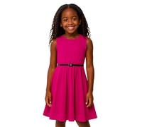 A2Z 4 Kids Girls Plain Skater Dress Party Fashion Summer Dresses - New Skater Dress Cerise 5-6
