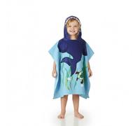 A2Z 4 Kids Girls Poncho Shark Cotton Absorbent Hooded Towel Bathrobe Swimming Wrap Changing Robe Comfortable Lightweight Soft Feel Bath Towel Beach Poncho for Kids