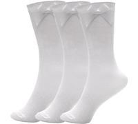 A2Z 4 Kids Girls Premium Plain Socks With Ribbon Bow Pack of 3 Classic Comfortable - School Socks AZ263 White 3 Pack 11-14
