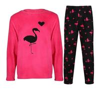 A2Z 4 Kids Girls Pyjamas 2 Piece Soft Fluffy Fleece Loungewear Flamingo - PJS 279 Flamingo 13-14