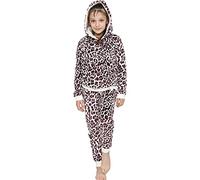 A2Z 4 Kids Girls Pyjamas - PJS125 Brown Leopard._11-12