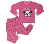 A2Z 4 Kids Girls Pyjamas Set Panda Animal Dreamer Lounge Suit - PJS 201 Dreamer Pink_3-4