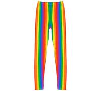 A2Z 4 Kids Girls Rainbow Clothing Collection Colourful Striped - Rainbow Legging 7-8