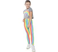 A2Z 4 Kids Girls Rainbow Crop Top Legging Set Trendy Floss - Rainbow 270 Crop Leg Steel Grey 9-10