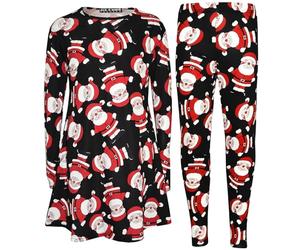 A2Z 4 Kids Girls Santa - Xmas Set Santa Black 7-8