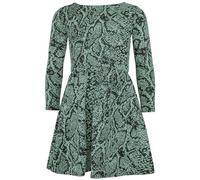 A2Z 4 Kids Girls Skater Dress Long Sleeves Snake Fashion - Skater Dress 701 Green 13