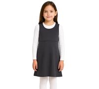 A2Z 4 Kids Girls Sleeveless Plain School Uniform Pinafore - UF Dress 862 Grey 13-14
