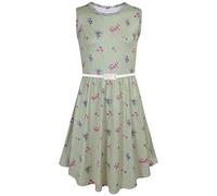 A2Z 4 Kids Girls Sleeveless Wild - Skater 665 Wild Flowers 9-10