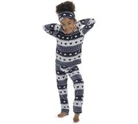 A2Z 4 Kids Girls Soft Fleece Twosie - PJS AZ540 Navy 11-12