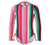 A2Z 4 Kids Girls Swimming Costume Long Sleeve One Piece Surfing - SW Girls Swimming Costume Long Sleeve One Piece Surfing - Swimsuit 893 Retro Stripe 4-5