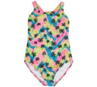 A2Z 4 Kids Girls Swimming Costume One Piece Swimwear Summer Holiday Beach Bathing - SW Swimsuit 878 Neon Palm 13