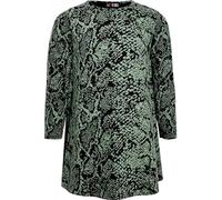 A2Z 4 Kids Girls Swing Dress Long Sleeves Snake Fashion - Swing Dress 852 Green 7-8
