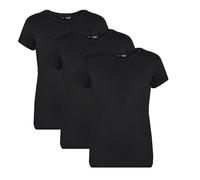 A2Z 4 Kids Girls T Shirts Cotton Plain Short Sleeves Pack of 3 T Shirts Top Soft Feel Trendy - Girls T Shirt 3 Pack Black 9-10