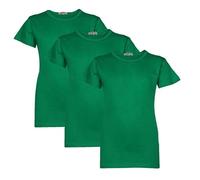A2Z 4 Kids Girls T Shirts Cotton Plain Short Sleeves Pack of 3 T Shirts Top Soft Feel Trendy - Girls T Shirt 3 Pack Green 13
