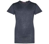 A2Z 4 Kids Girls T Shirts Cotton Plain Tie Dye Short Sleeves T Shirts Top Soft Feel Trendy - Girls T Shirt Charcoal 13