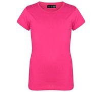 A2Z 4 Kids Girls T Shirts Cotton Plain Tie Dye Short Sleeves T Shirts Top Soft Feel Trendy - Girls T Shirt Pink 7-8