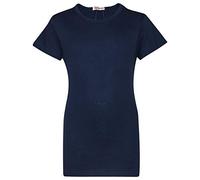 A2Z 4 Kids Girls T Shirts Cotton Plain Tie Dye Short Sleeves T Shirts Top Soft Feel Trendy - Girls T Shirt Navy 5-6