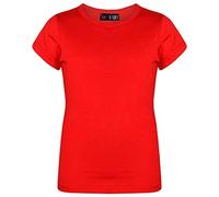 A2Z 4 Kids Girls T Shirts Cotton Plain Tie Dye Short Sleeves T Shirts Top Soft Feel Trendy - Girls T Shirt Red 11-12