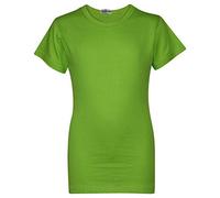 A2Z 4 Kids Girls T Shirts Cotton Plain Tie Dye Short Sleeves T Shirts Top Soft Feel Trendy - Girls T Shirt Lime 5-6