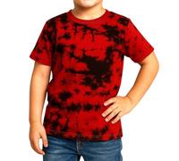 A2Z 4 Kids Girls T Shirts Cotton Plain Tie Dye Short Sleeves T Shirts Top Soft Feel Trendy - Tie Dye 250 T Shirt Red 13