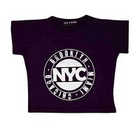 A2Z 4 Kids Girls T-Shirts Short Sleeves NYC Brooklyn Miami Chicago Soft - NYC Crop Top Purple 13