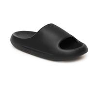 A2Z 4 Kids Girls Teens Slider Womens Open Toe Cloud Slipper Thick Sole Foam - Slider LDS AZ32566 Black 5/6 UK