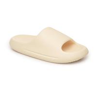 A2Z 4 Kids Girls Teens Slider Womens Open Toe Cloud Slipper Thick Sole Foam - Slider LDS AZ32566 Cream 3/4 UK