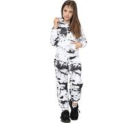 A2Z 4 Kids Girls Tie Dye Fleece Zip Hoodie - T.S Plain 107 Black 9-10 | Warm active outfit with soft bottoms for school sport play and travel days