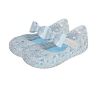 A2Z 4 Kids Girls Toddlers Glitter Sliders Sandals PVC Soft Jelly Slip-On Bow Princess Shoes - Slider 1311 Blue 8 UK CH