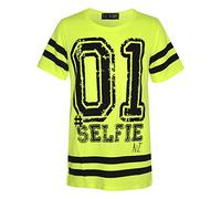 A2Z 4 Kids Girls Top 01 Selfie Print Designer - Fashion Top Neon Green 11-12