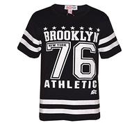 A2Z 4 Kids Girls Top Designer's Brooklyn New York - Brooklyn 76 Top Black 7-8