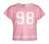 A2Z 4 Kids Girls Top Kids 98 Trendy T Shirt - New Crop Top 98 Baby Pink 9-10