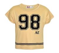 A2Z 4 Kids Girls Top Kids 98 Trendy T Shirt - New Crop Top 98 Stone 9-10