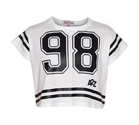 A2Z 4 Kids Girls Top Kids 98 Trendy T Shirt - New Crop Top 98 White 9-10