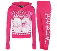A2Z 4 Kids Girls Top Kids Designer's Brooklyn 93 Trendy - Brkln 93 Hooded Set Pink 11-12
