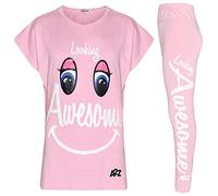 A2Z 4 Kids Girls Top Kids Looking Awesome - Looking Awesome Set Baby Pink 9-10.