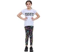 A2Z 4 Kids Girls Top Legging Set Soft Stretchy Trendy - Sassy Set 334 Grey 7-8