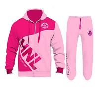 A2Z 4 Kids Girls Tracksuit HNL Zipped Top Bottom Kids - T.S HNL Dady Baby Pink 13