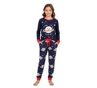A2Z 4 Kids Girls Traditional Pyjamas - PJS 185 Cosmic Navy 5-6