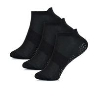 A2Z 4 Kids Girls Trainer Yoga Socks Pack of 3 Comfortable Mesh - Socks AZ108 Black 3 Pack 7-10 (12.5-3.5)