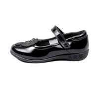 A2Z 4 Kids Girls Unicorn Patent Shoes PU Leather Mary Jane Classic Back to School Shoes - SCH Shoes AZ320295 Black 2 UK