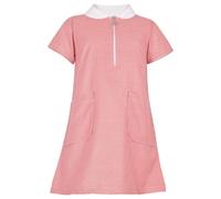 A2Z 4 Kids Girls Uniform School Dress Soft Short Sleeves Comfortable Gingham - UF Dress 860 Red 13-14