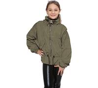 A2Z 4 Kids Girls Windbreaker Shower Proof Windproof Coat Stylish - Windbreaker 733 Khaki 11-12
