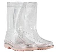 A2Z 4 Kids Grils Wellington Boots Transparent Rain Boot Waterproof - Wellies Crystal Clear Pink 10 UK Child