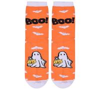 A2Z 4 Kids Halloween Skeleton - Socks AZ973 Orange 7-10.