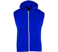A2Z 4 Kids Hooded Gilet Jacket Fabric No Sleeve Zipper - Gilet Royal 5-6