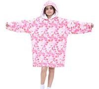 A2Z 4 Kids Hooded Snuggle Blanket Oversized - Snuggle 956 T.D Pink_.Kids
