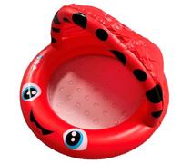 A2Z 4 Kids Inflatable Baby Play Pool with Shade Canopy Ladybird Red 97 x 66cm Paddling Pool for Toddlers Garden Beach Outdoor Water Fun Quick Inflation Age 2 Plus