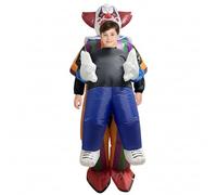 A2Z 4 Kids Inflatable Clown Halloween Costume Funny Fancy Dress Circus Outfit Multicolour Blow Up Costumes for Halloween Parties School Events & Cosplay for Children One Size Fits 8-12 Years