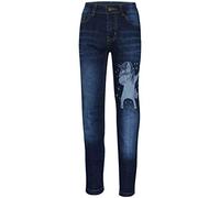 A2Z 4 Kids Kids Boys Jeans Unicorn Dab Denim Stretchy Pants Fashion - Jeans JN59 Dark Blue 11-12